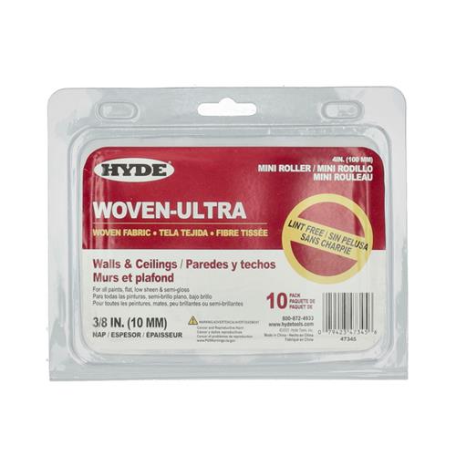 Wholesale HYDE WOVEN ULTRA 10PK 4'' FABRIC MINI ROLLER COVERS 3/8'' NAP