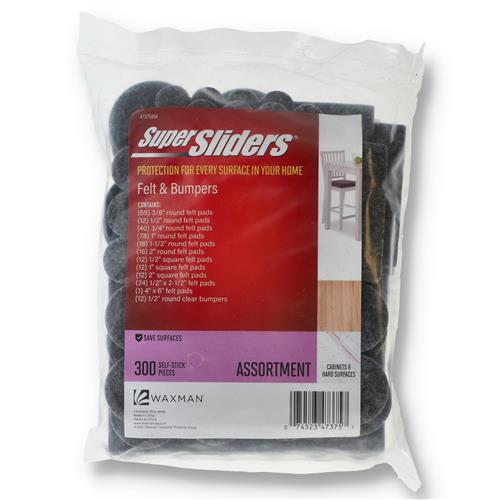 Wholesale 300pc GREY FELT PADS & BUMPERS ASSORTMENT