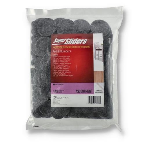 Wholesale 440PC GREY FELT PAD & BUMPER VALUE PACK ASSORTMENT