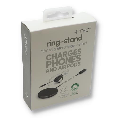 Wholesale 15W MIGNETIC RING-STAND CHARGER FOR PHONES AND AIRPODS