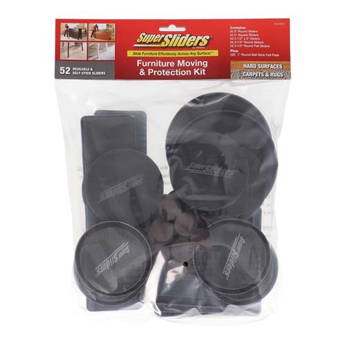 Wholesale SUPERSLIDERS 52PCS FURNITURE MOVING & PROTECTION KIT BROWN