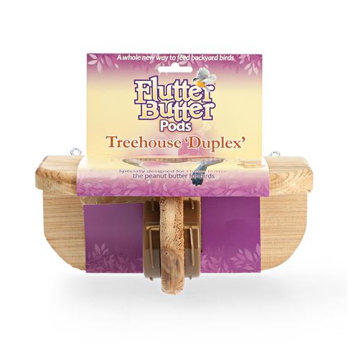 Wholesale FLUTTER BUTTER PINE TREEHOUSE DUPLEX FEEDER