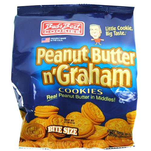 Wholesale Bud's Best Peanut Butter n' Graham Cookies in Bag