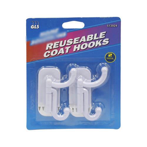 Wholesale Coat Hooks Reusable - 2 ct.