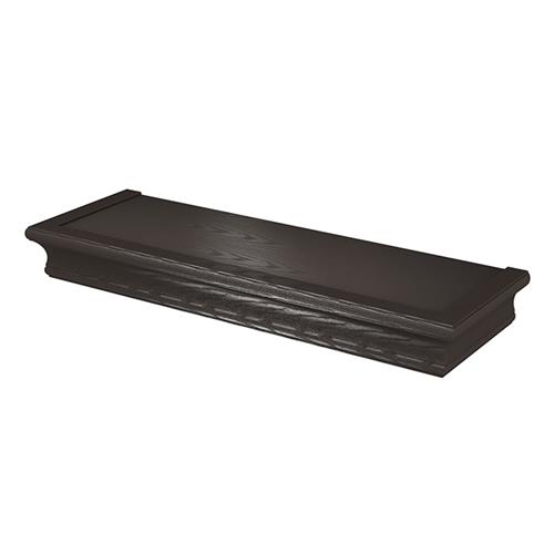 Wholesale HIGH & MIGHTY 18" 15lb ESPRESSO FLOATING WALL SHELF NO-TOOLS