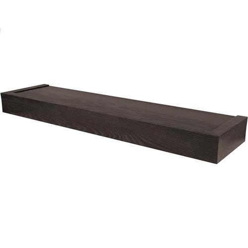 Wholesale HIGH & MIGHTY 24'' ESPRESSO FLOATING WALL SHELF BROWN BOX