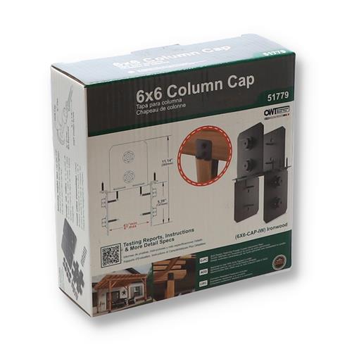 Wholesale Z6x6 COLUMN CAP KIT IRONWOOD