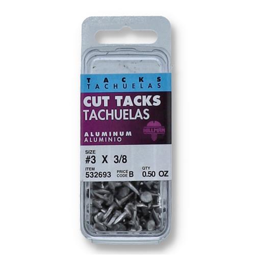 Wholesale HILLMAN .5OZ ALUMINUM CUT TACKS #3 x 3/8''