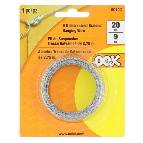 Wholesale OOK 9' GALVANIZED PICTURE HANGING WIRE #3 20LBS