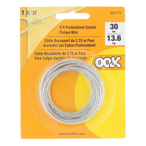 Wholesale OOK 9' COATED PICTURE HANGING WIRE 30LBS