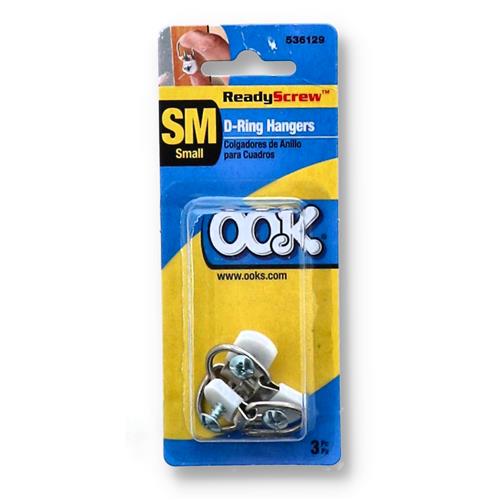 Wholesale OOK 3pk READY SCREW SMALL D RING HANGER