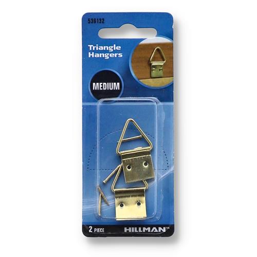 Wholesale HILLMAN 2PC MEDIUM BRASS TRIANGLE HOLDERS