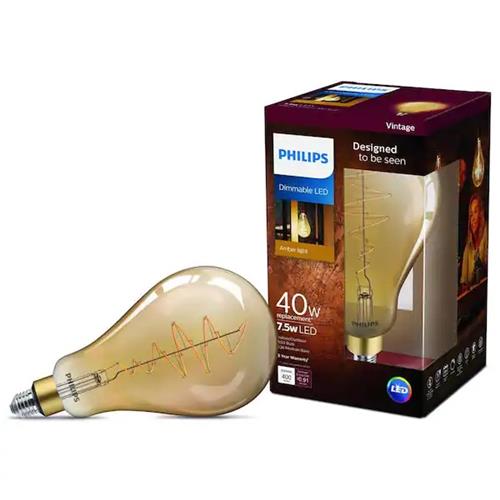 Wholesale 7.5W=40W VINTAGE LED A50 BULB DIMMABLE AMBER LIGHT