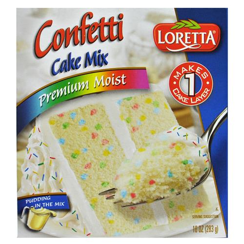 Wholesale Loretta Confetti Cake Mix Expire 10/30/2015