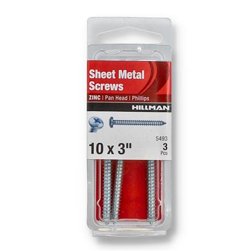 Wholesale HILLMAN 3PC SHEET METAL SCREWS #10x3''