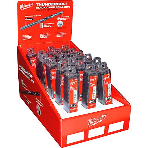 Wholesale Milwaukee Display Black Oxide Drill Bits