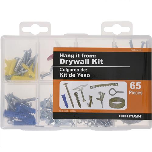 Wholesale HILLMAN 65PC HANG IT FROM DRYWALL KIT