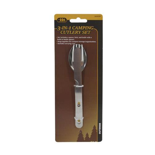 Wholesale 3-IN-1 CAMPING CUTLERY SET