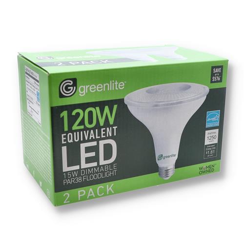 Wholesale 2pk 15=100 PAR 38 LED FLOOD BULBS BRIGHT WHITE