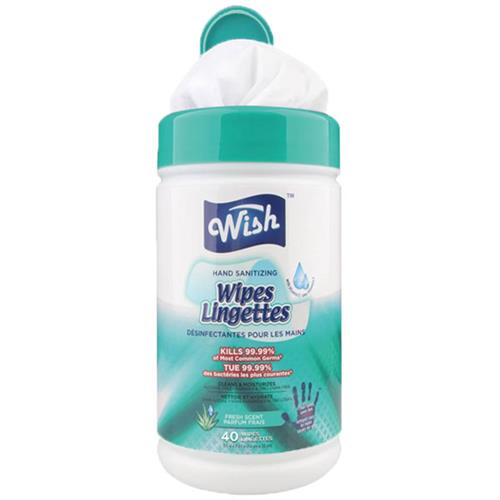 Wholesale 40ct SANITIZING WIPE CAN FRESH SCENT