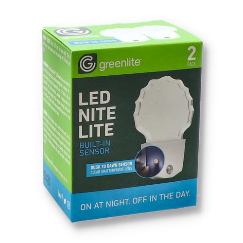 Wholesale 2PK LED NITE LITE WITH DUSK TO DAWN SENSORS