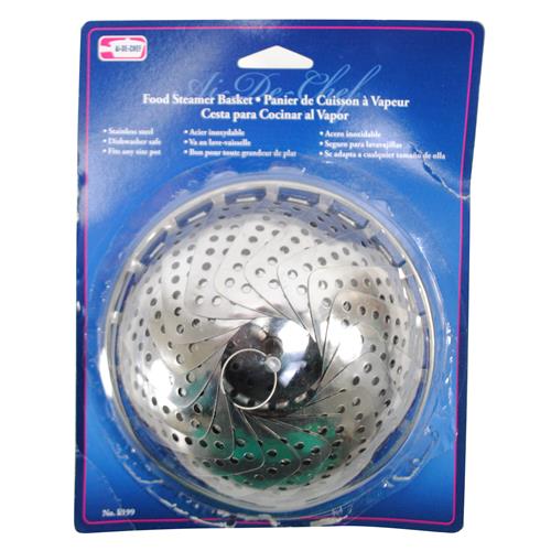 Wholesale Food Steamer Basket 5"""" x 2.5"""" Stainless Steel GLW