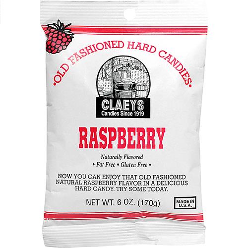 Wholesale Claeys Raspberry Hard Candy - Peg Bag