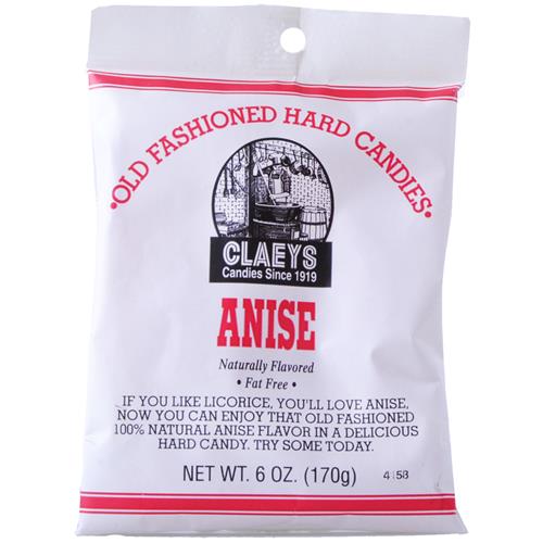 Wholesale Claeys Anise Hard Candy - Peg Bag