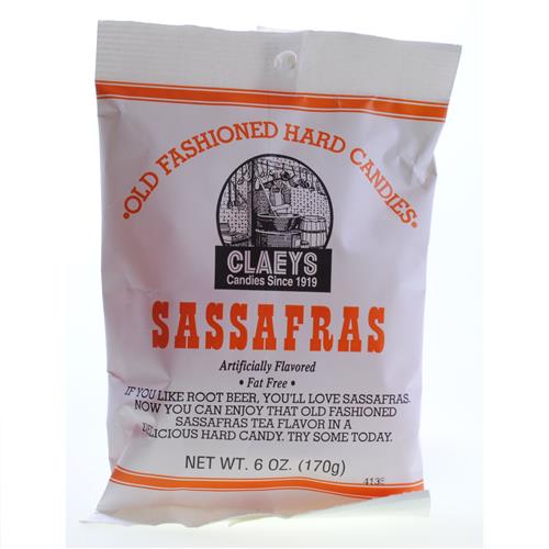 Wholesale Claeys Sassafras Hard Candy - Peg Bag