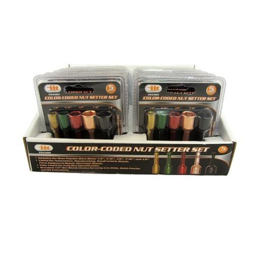 Wholesale 5pc Magnetic Color Coded Nutsetter Set