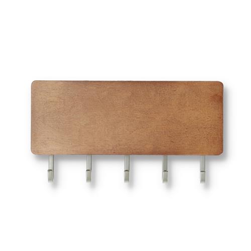 Wholesale CROWN 7'' 5 HOOK RACK WITH STORAGE SATIN NICKEL