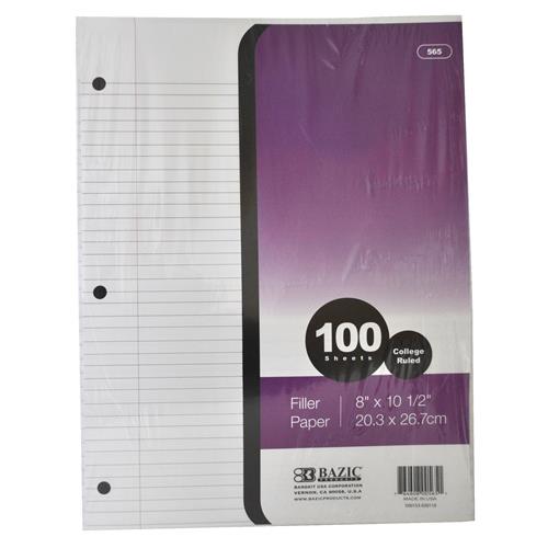 Wholesale Filler Paper - College Ruled - School - Office - B
