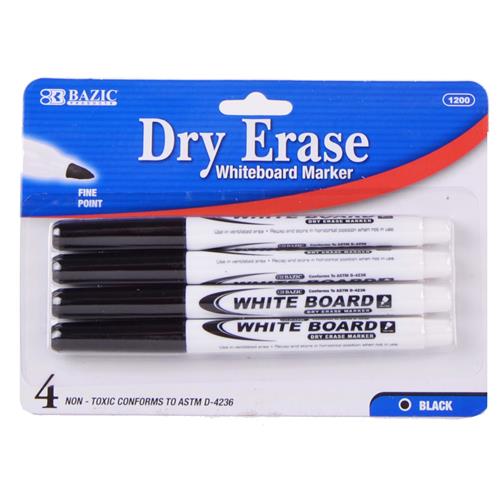 Wholesale Black Dry Eraser Fine Tip Marker GLW