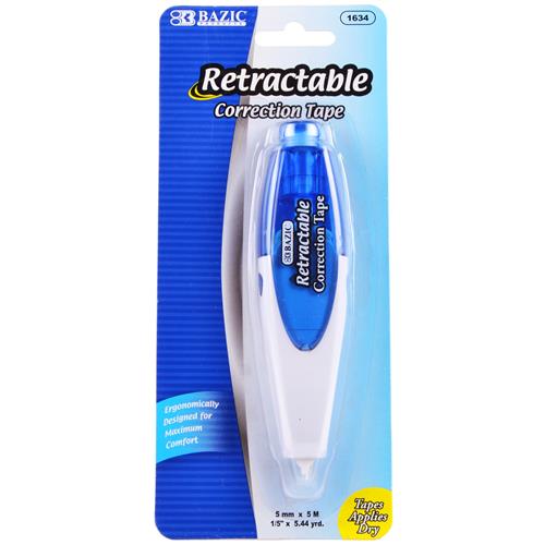 Wholesale Retractable Correction Tape 1/5"""" x 5.44 Yards GLW