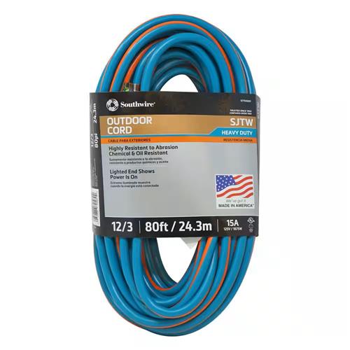 Wholesale SOUTHWIRE 80' 12/3 EXTENSION CORD USA MADE