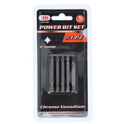 Wholesale 5PC #1 PZ 2" Power Bit Set