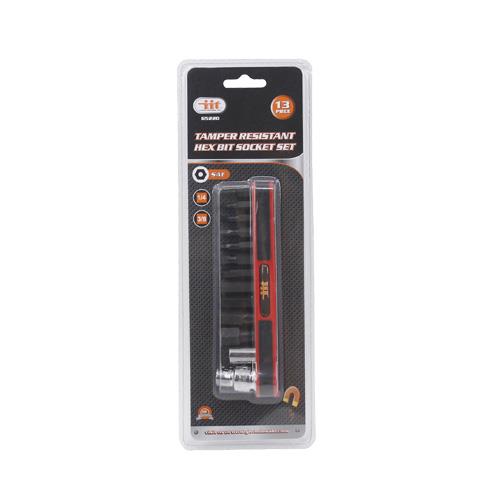 Wholesale 13PC TAMPER RESISTANT HEX BIT SOCKET SET SAE