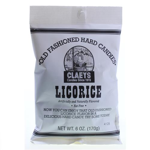 Wholesale Claeys Licorice Hard Candy - Peg Bag