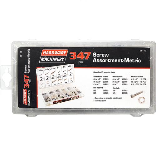 Wholesale Z347pc Metric Screw Assortment Glw 