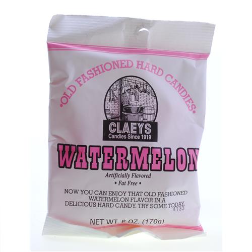 Wholesale Claeys Watermelon Hard Candy - Peg Bag