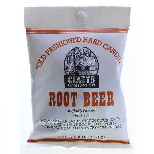 Wholesale Claeys Root Beer Hard Candy - Peg Bag