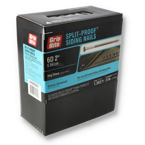 Wholesale GRIP-RITE 5LB SPLIT-PROOF SIDING NAILS 6D 2''
