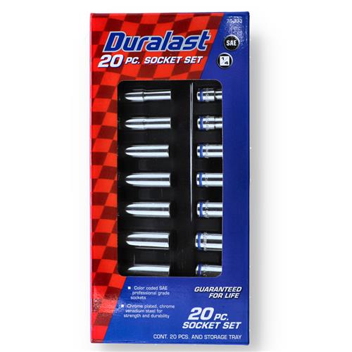 Wholesale Z20PC 1/4'' SOCKET SET & STORAGE TRAY (NO INTERNET SALES OR ADVERTISING)