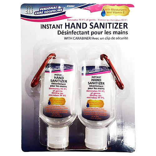 Wholesale 2pk Hand Sanitizer with Clip in Blister Card