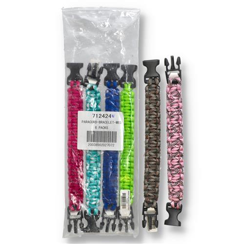 Wholesale PARACORD BRACELET ASSORTED COLORS