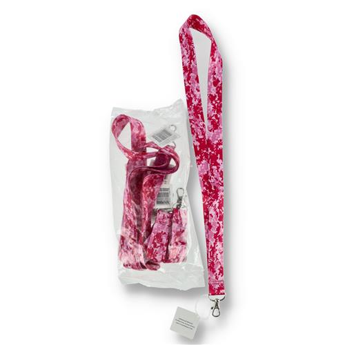 Wholesale HILLMAN LANYARD PINK DIGITAL CAMO