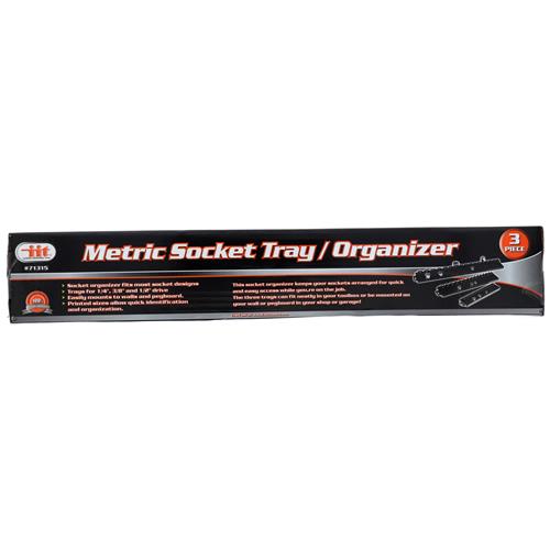 Wholesale 3pc Metric Socket Holder Organizer Tray Set