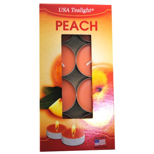 Wholesale Tealight Scented Candles Peach GLW