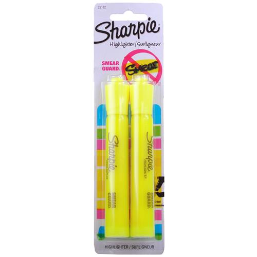 Wholesale Sharpie Highlighter Yellow Smear Guard GLW