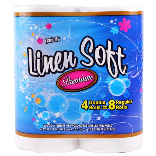 Wholesale Linen Soft Premium Bath Tissue 300 Sheets 2 Ply (A